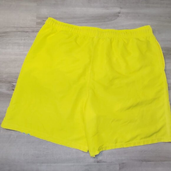 Men's Wave Board Shorts Yellow w/ Texas Logo Swimwear Swimsuit XXL - Picture 3 of 3